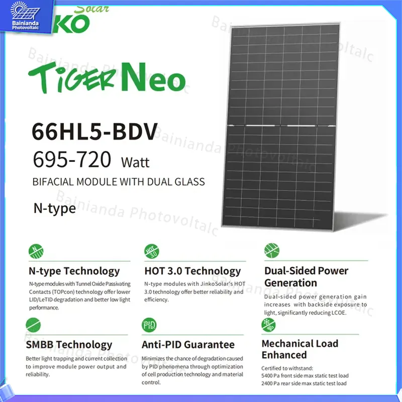 Jinko Solar Panel Tiger Neo - Panel Solar de Alta Eficiencia Jinko