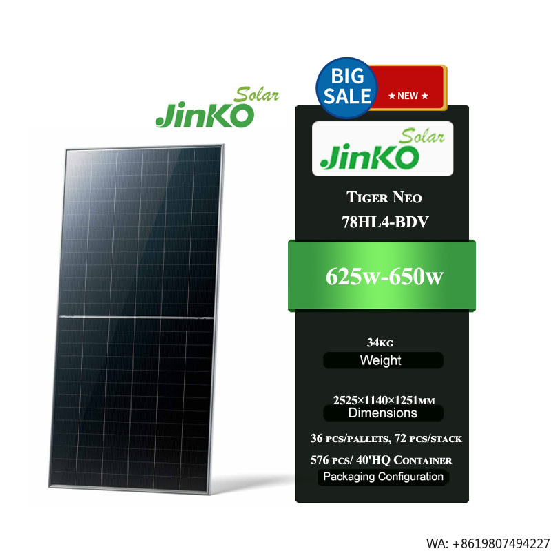 Jinko Solar Panel Tiger Neo - Panel Solar Bifacial Jinko Tiger Neo