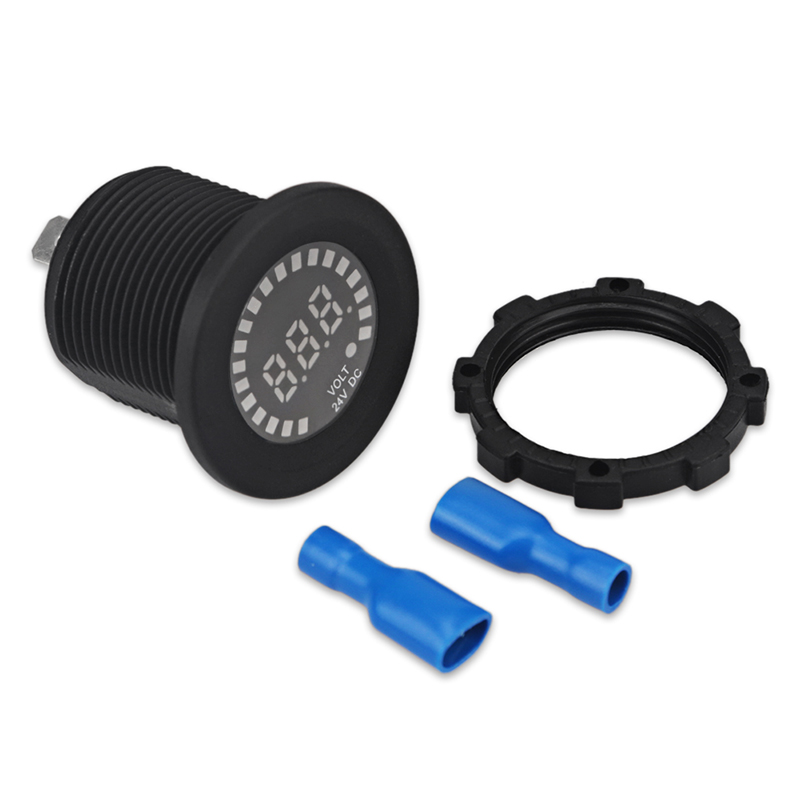 Voltímetro de 24V y 12V CC, pa - Battery Monitor Coulometer reseña y precio