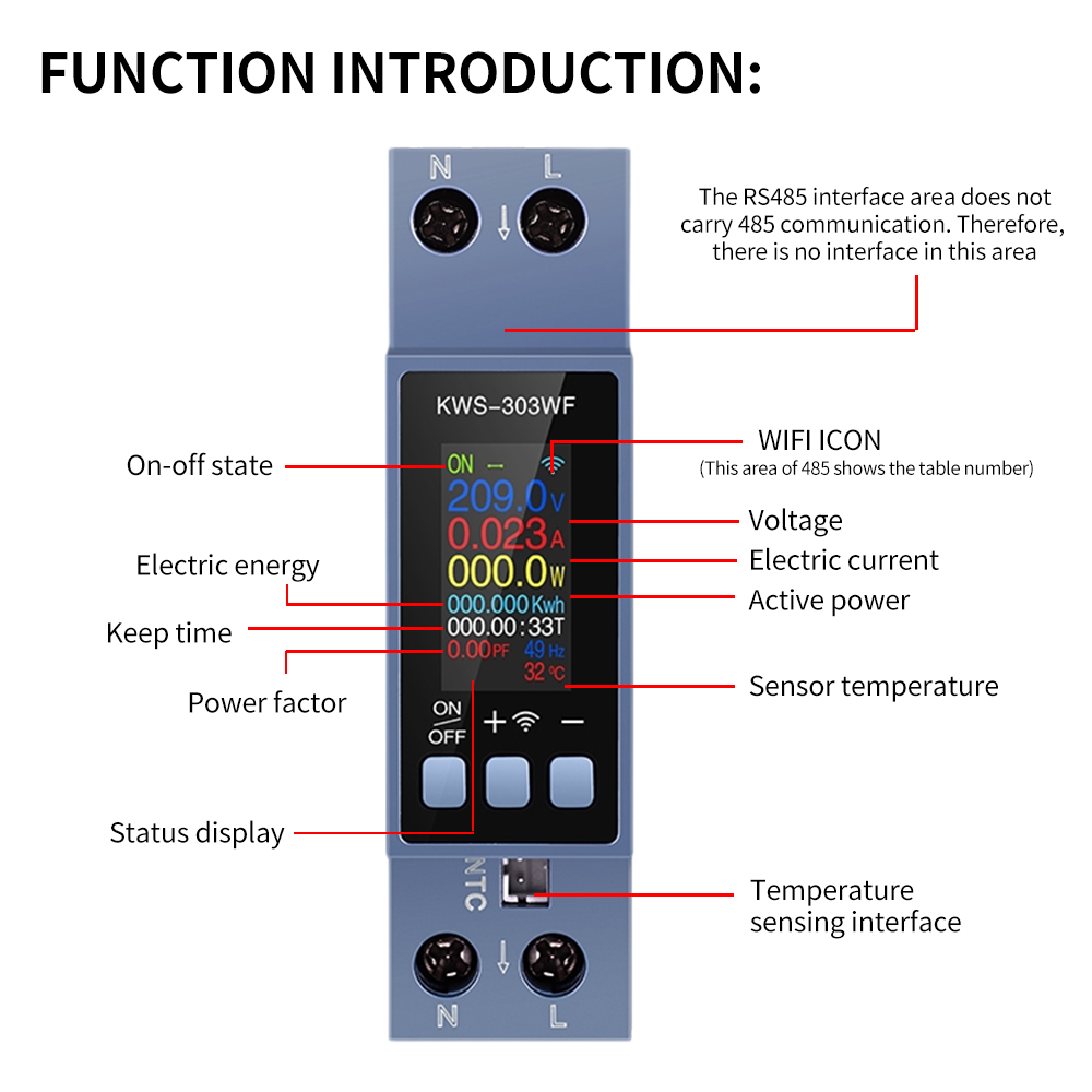 Medidor de Energía WiFi Tuya K - Battery Monitor Coulometer reseña y precio